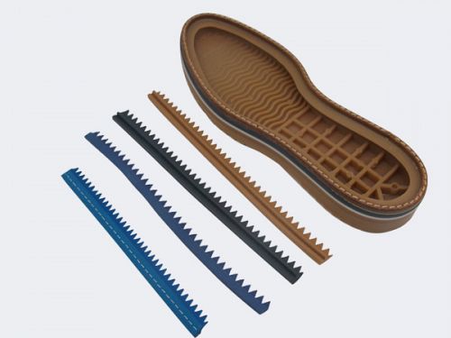 Newest design rubber welt for shoes in Europe